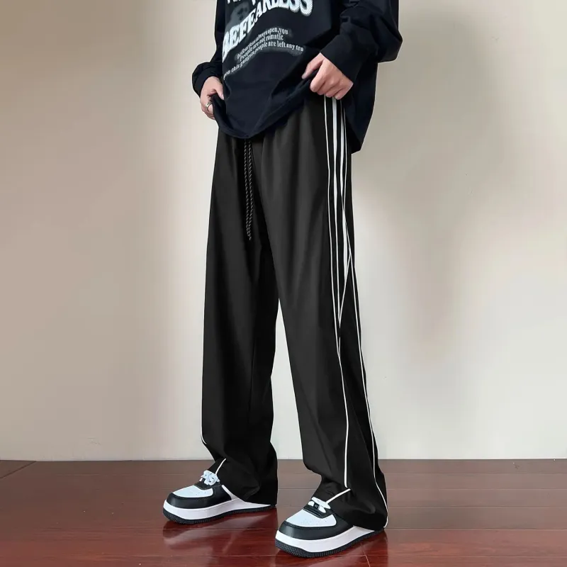 WHELVE Casual Pants Unisex Black-1