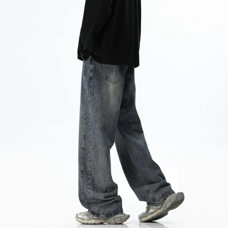 American Vintage Luxury Streetwear Multi Craft Design Versatile Jeans Unisex-9