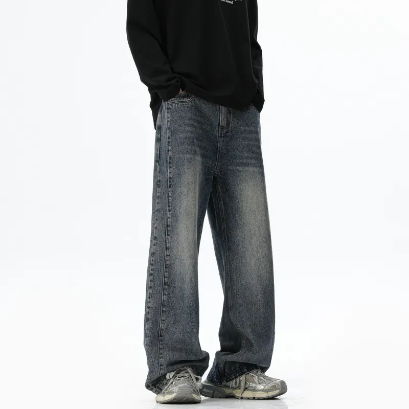 American Vintage Luxury Streetwear Multi Craft Design Versatile Jeans Unisex-7