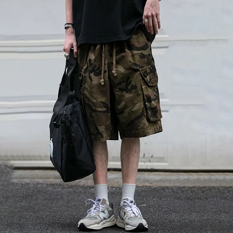 WHELVE Cargo Shorts Unisex Camouflage-3