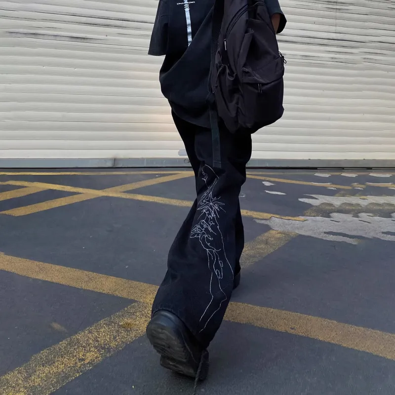 WHELVE Jeans Unisex Black-3