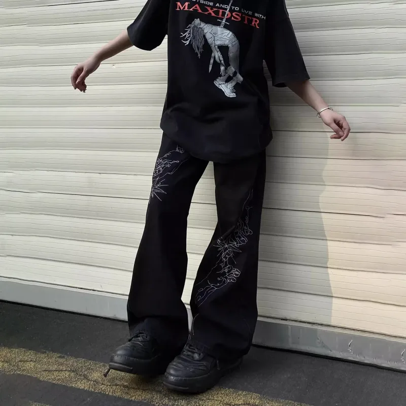 WHELVE Jeans Unisex Black-2