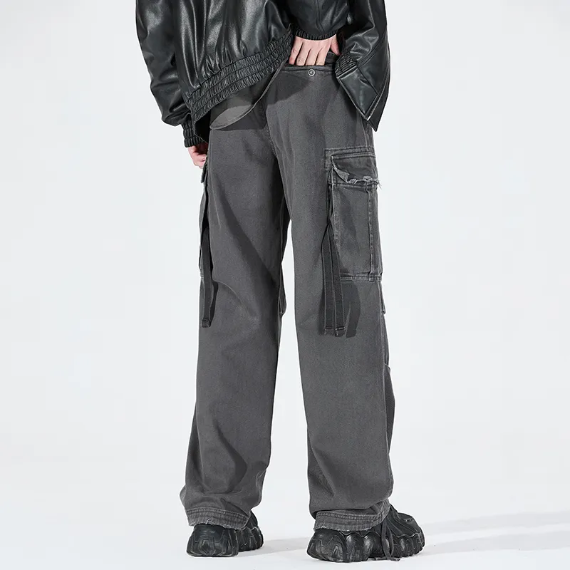 WHELVE Cargo Pants Unisex Black-10