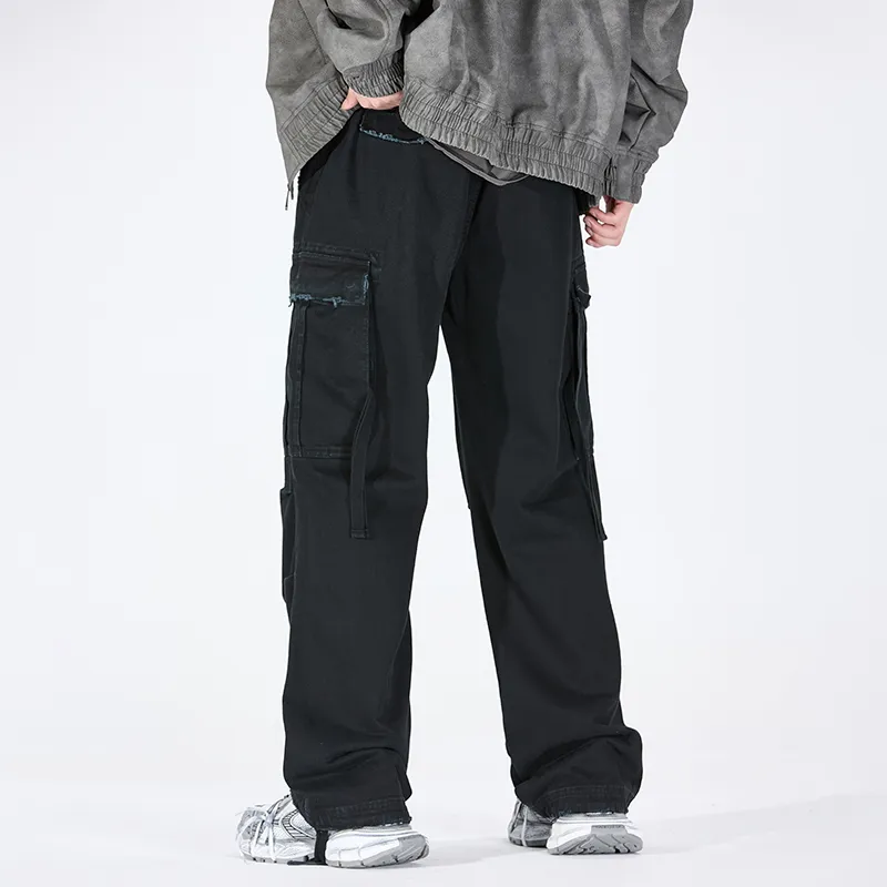 WHELVE Cargo Pants Unisex Black-3