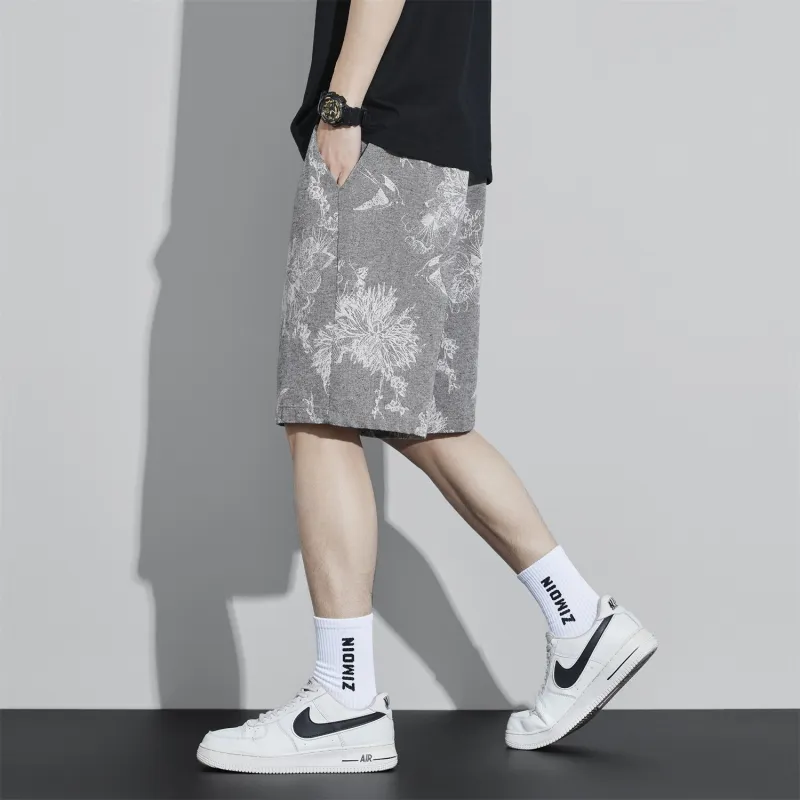 WHELVE Denim Shorts Unisex Gray-2