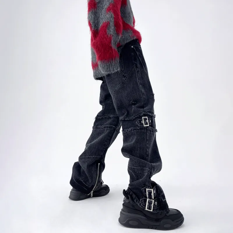 WHELVE Jeans Unisex Black-3