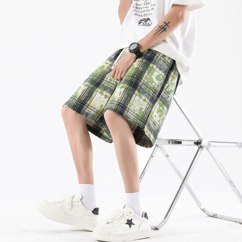 WHELVE Casual Shorts Unisex Starclear Green-2