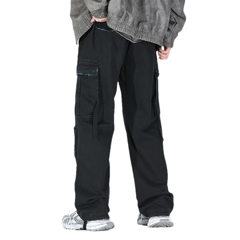 WHELVE Cargo Pants Unisex Black-1