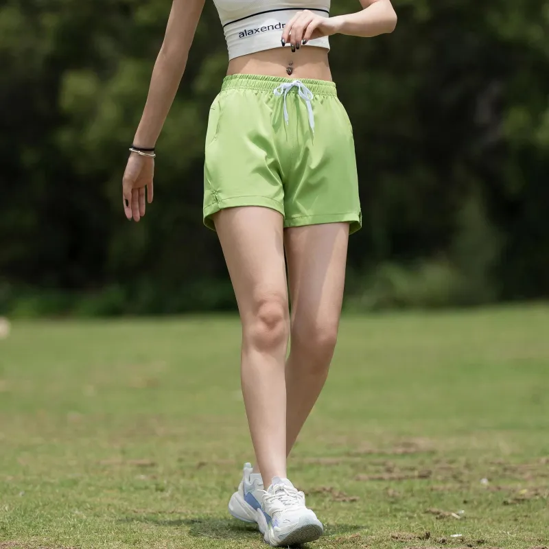 WHELVE Casual Shorts Unisex Black-14