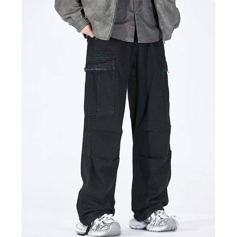 WHELVE Cargo Pants Unisex Black-5