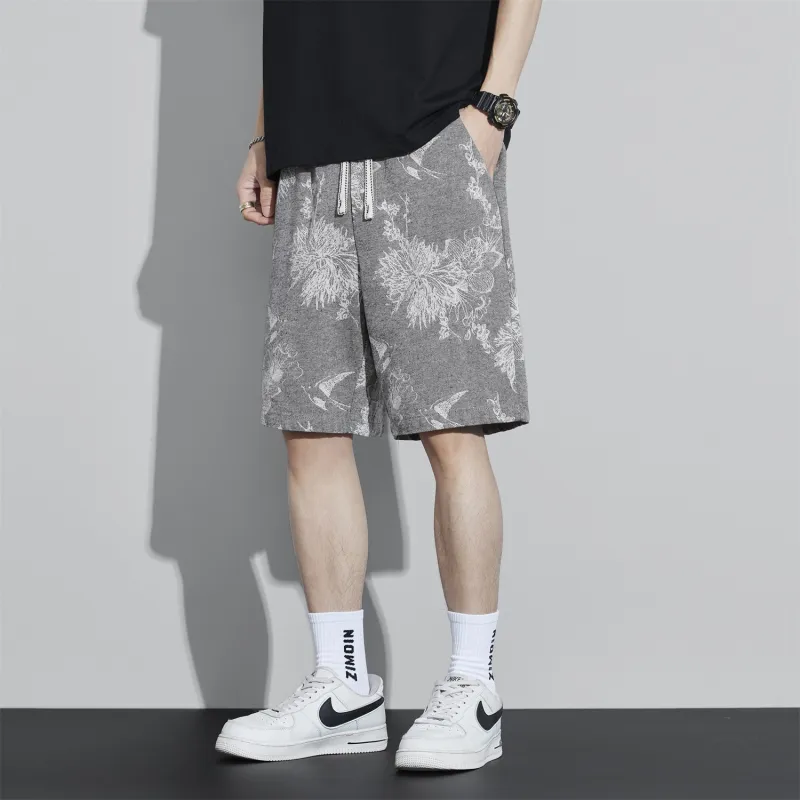 WHELVE Denim Shorts Unisex Gray-3