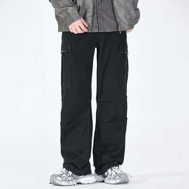 WHELVE Cargo Pants Unisex Black-2