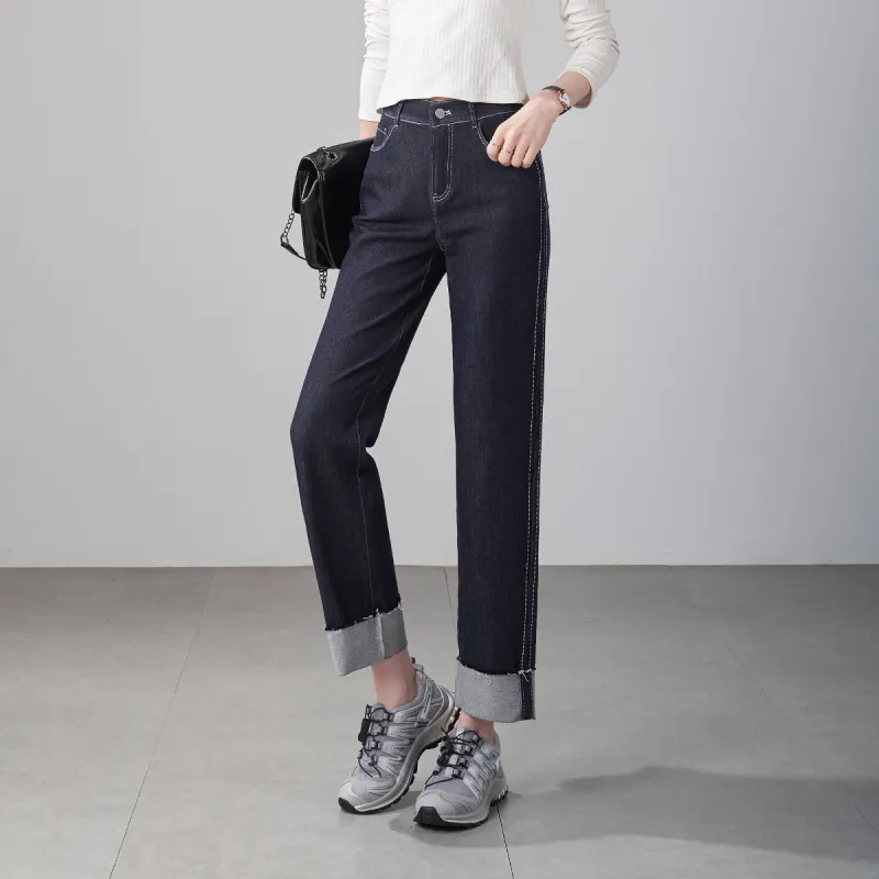 YALIDA Jeans Women's Blue-4