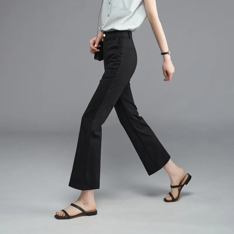 YALIDA 2024 Casual Pants Women's Black-4
