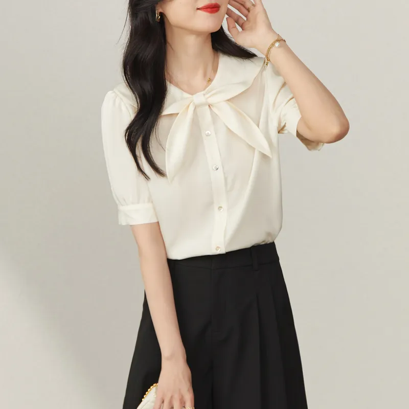 YALIDA Chiffon Shirts Women's-10