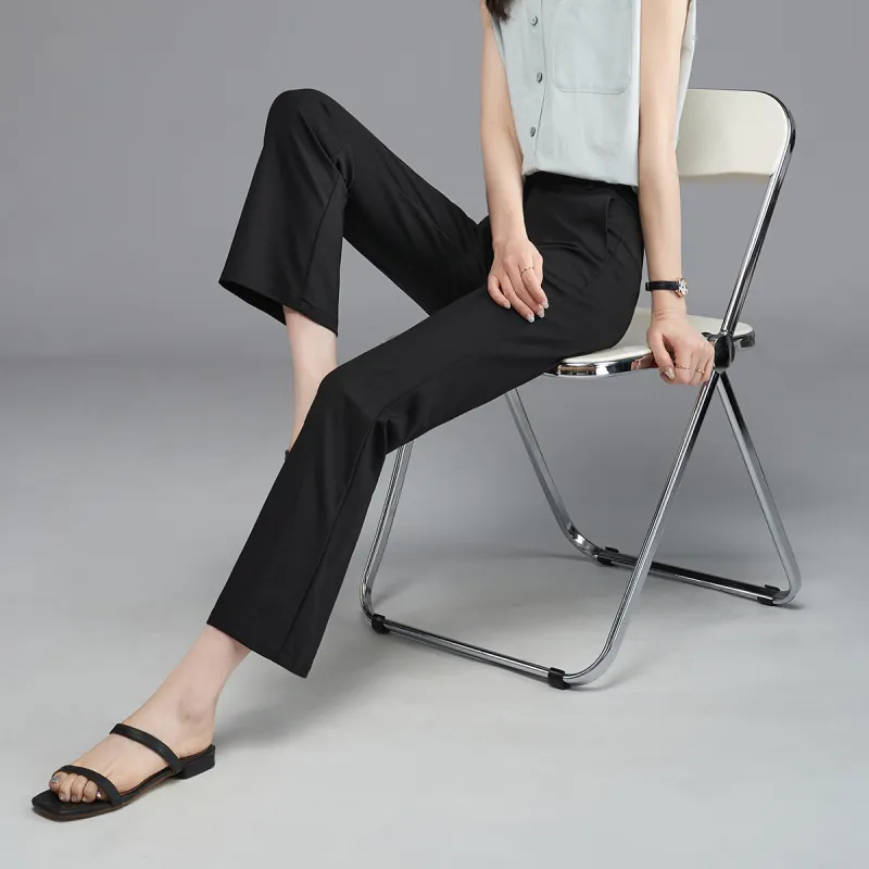 YALIDA 2024 Casual Pants Women's Black-2