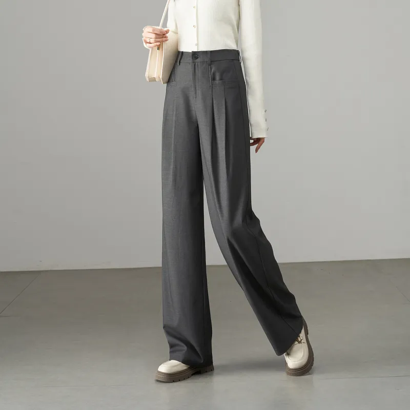 YALIDA Casual Pants Women's Meteorite Gray-4