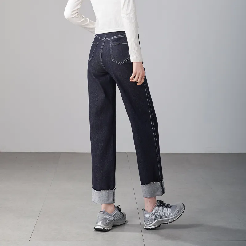 YALIDA Jeans Women's Blue-5