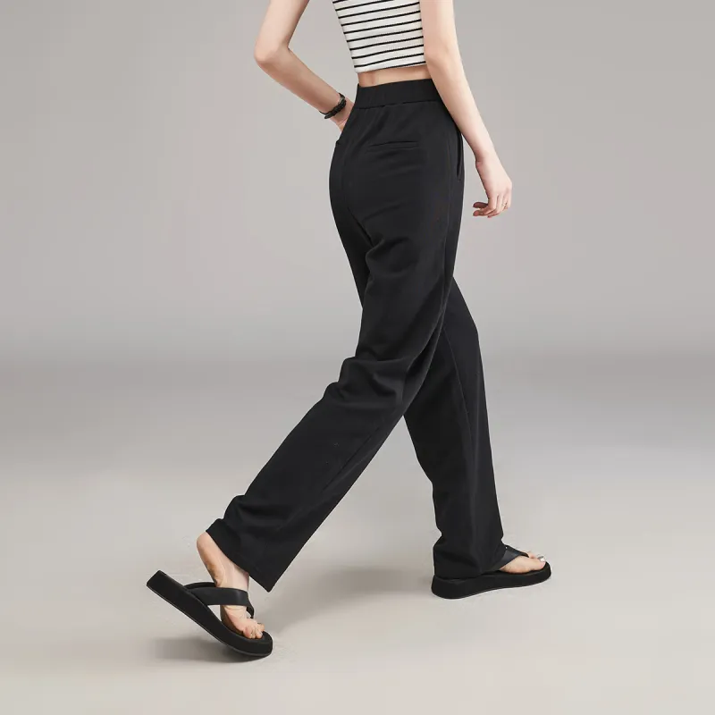 YALIDA Casual Pants Women's Black-5