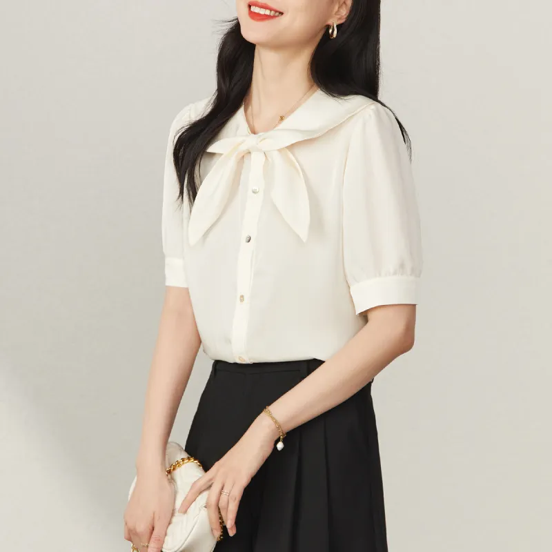YALIDA Chiffon Shirts Women's-11