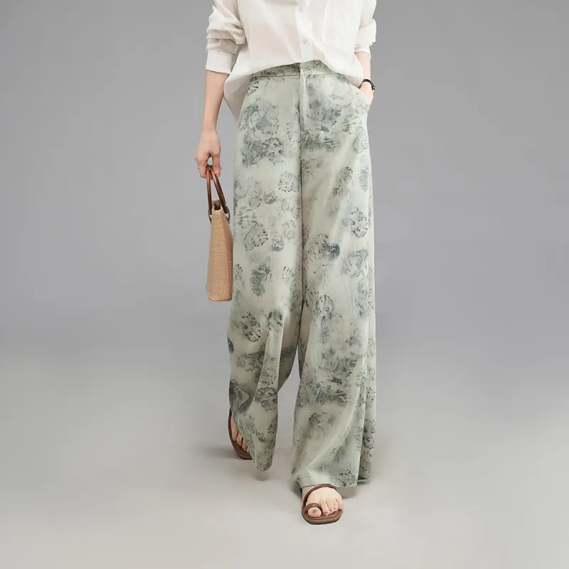 YALIDA Casual Pants Women's Green-3