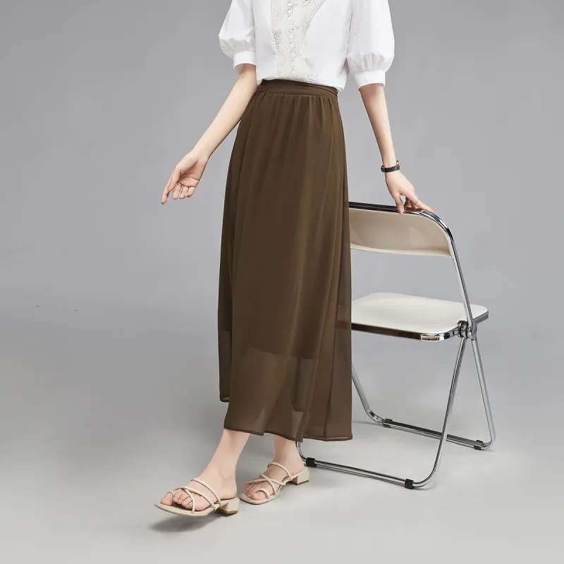 YALIDA Casual Long Skirts Women's-7
