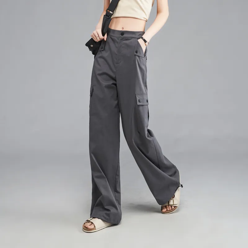 YALIDA Cargo Pants Women's Gray-4