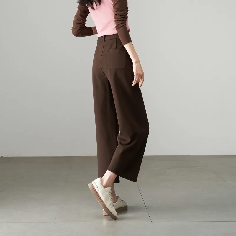 YALIDA Casual Pants Women's Cocoa Brown Coffee-4