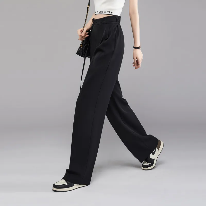 YALIDA Casual Pants Women's Black-4