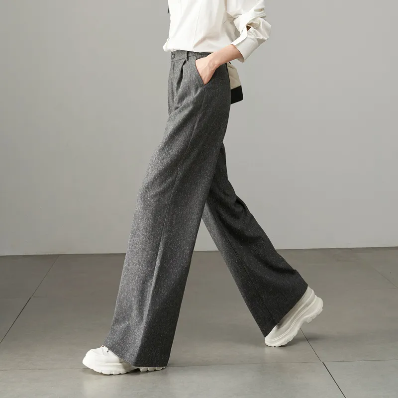 YALIDA Casual Pants Women's Meteorite Gray-4