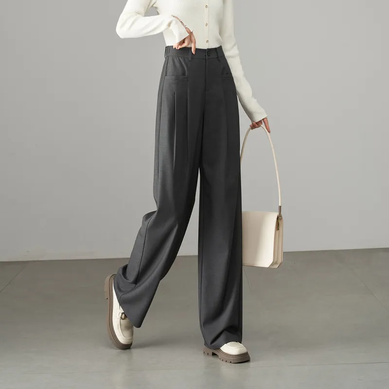 YALIDA Casual Pants Women's Meteorite Gray-3