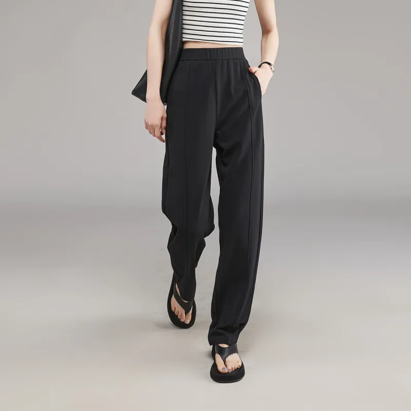 YALIDA Casual Pants Women's Black-4