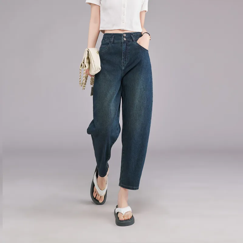 YALIDA Jeans Women's Gray Blue-4