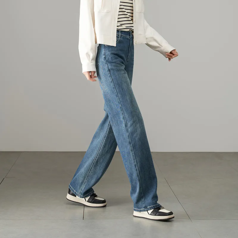 YALIDA Jeans Women's Blue-4