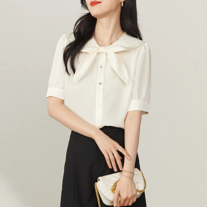 YALIDA Chiffon Shirts Women's-8