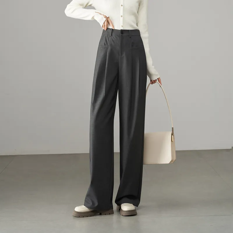 YALIDA Casual Pants Women's Meteorite Gray-2