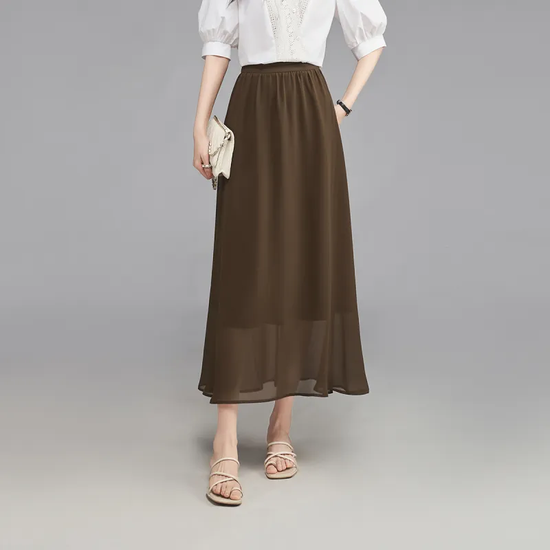 YALIDA Casual Long Skirts Women's-8
