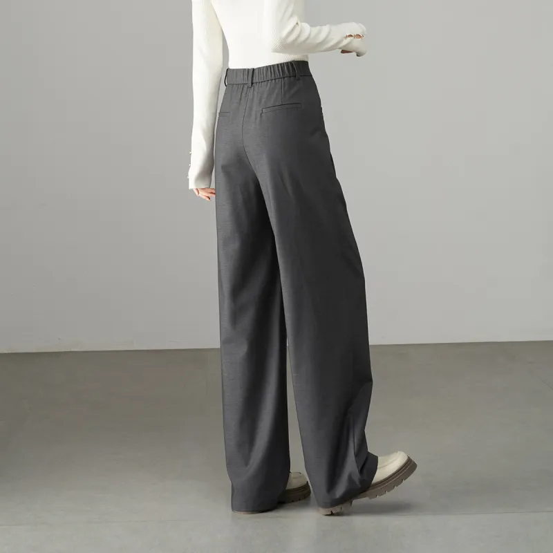 YALIDA Casual Pants Women's Meteorite Gray-5