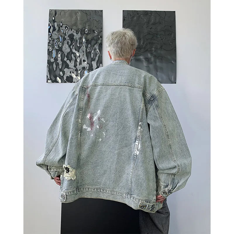 K411 Denim Jackets Unisex Blue-1