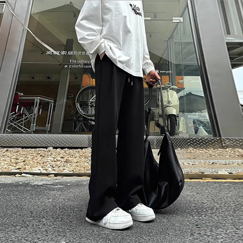 K411 Casual Pants Unisex Black-3