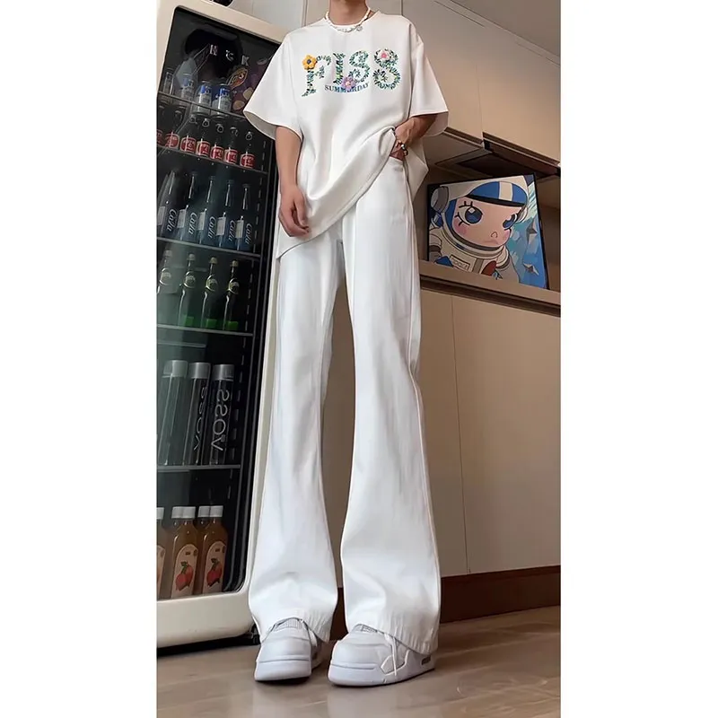 K411 Jeans Unisex White-3