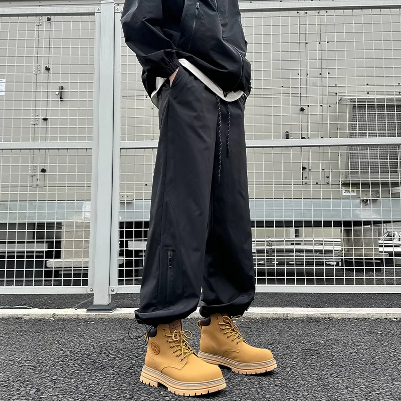 K411 Casual Pants Unisex Black-1