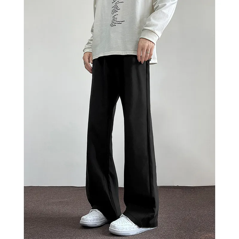K411 Casual Pants Unisex Black-3
