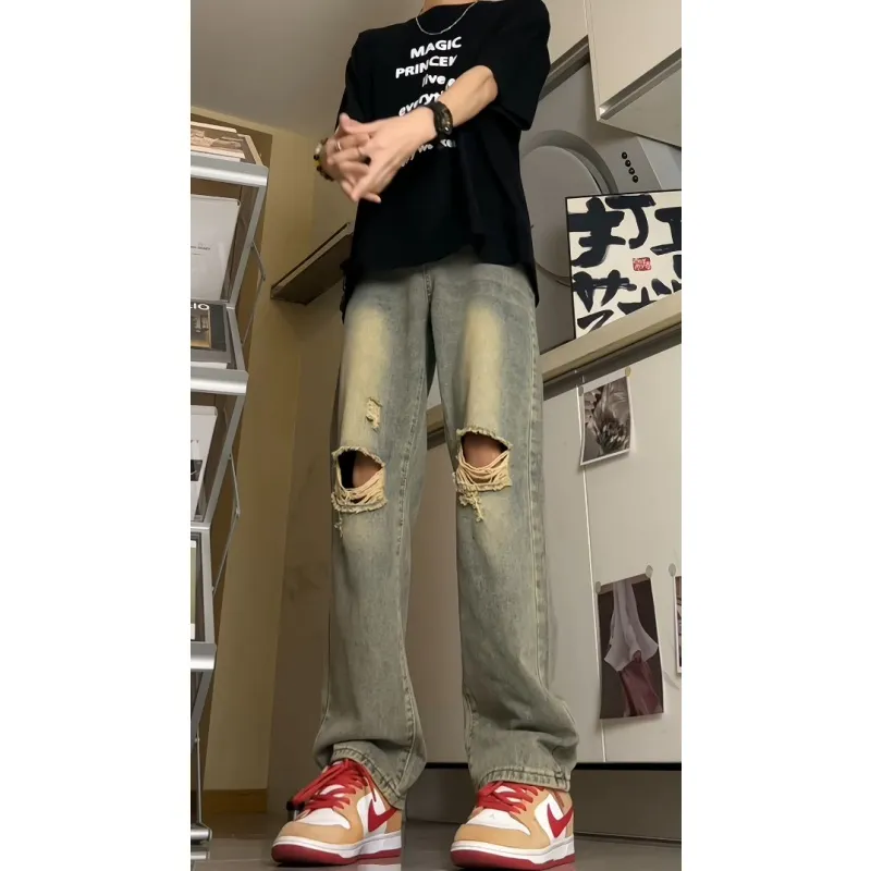 K411 Jeans Unisex Yellow Mud-1