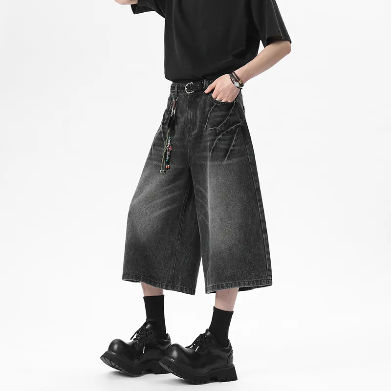 K411 Denim Shorts Unisex-3