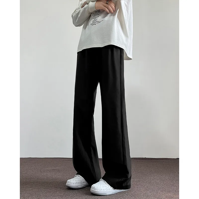 K411 Casual Pants Unisex Black-4
