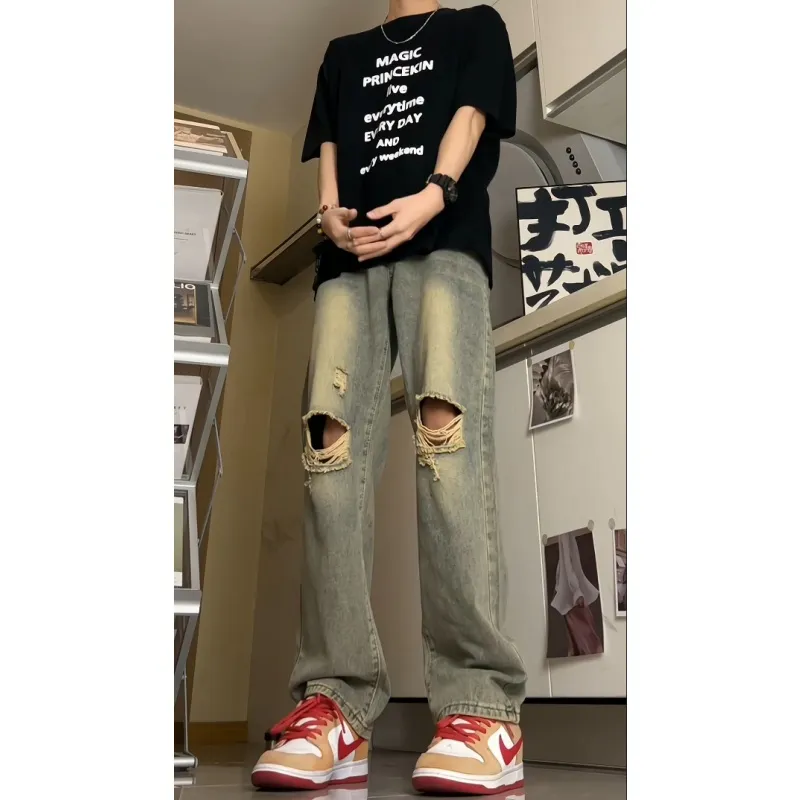 K411 Jeans Unisex Yellow Mud-2