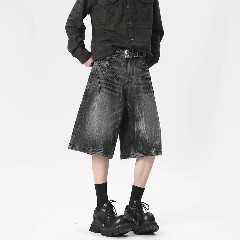 K411 Denim Shorts Unisex-3