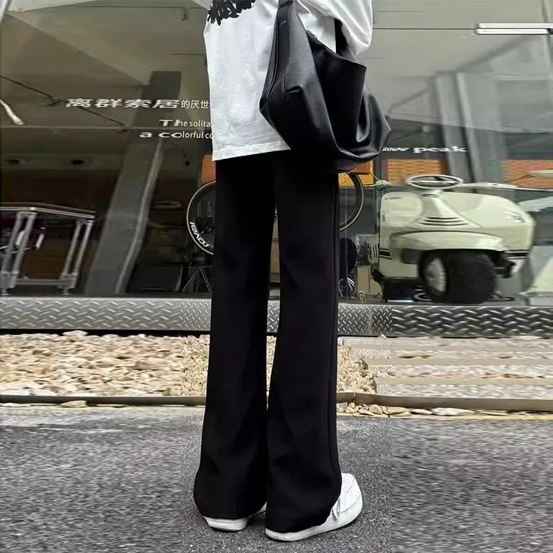 K411 Casual Pants Unisex Black-5
