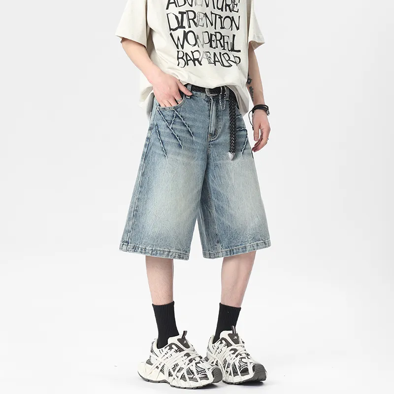 K411 Denim Shorts Unisex-5
